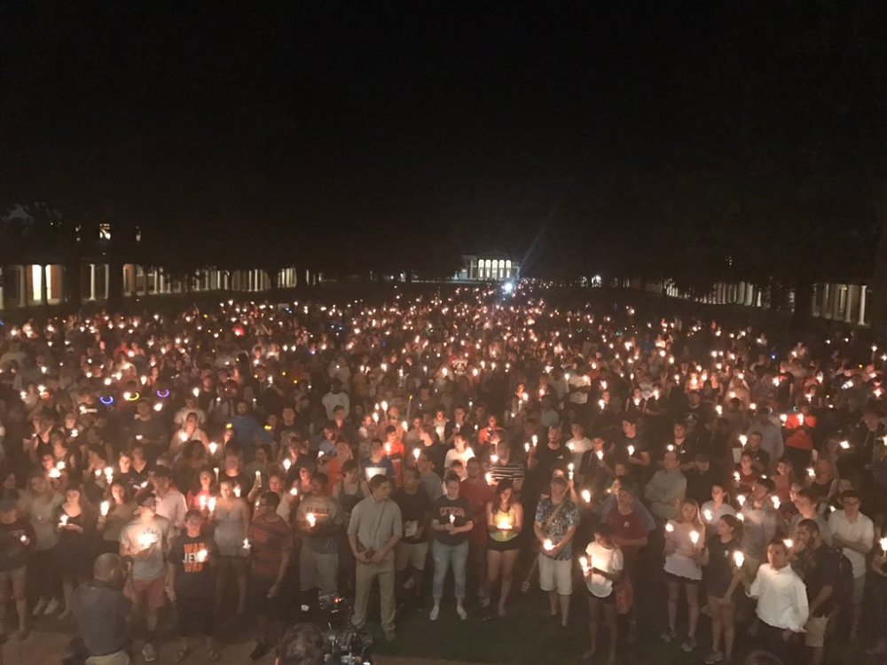 candlelight at Charlottesville